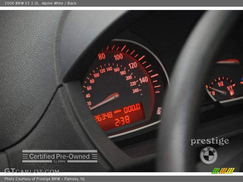Alpine White / Black 2006 BMW X3 3.0i