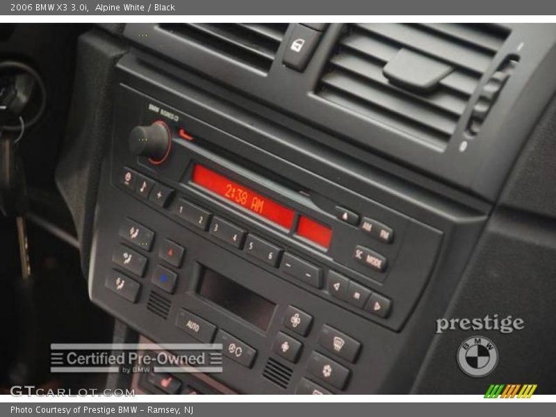 Alpine White / Black 2006 BMW X3 3.0i