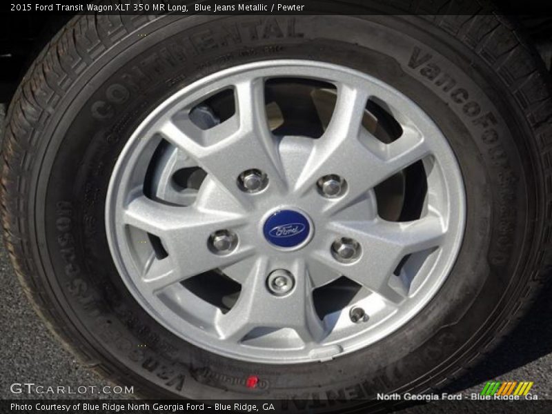 Blue Jeans Metallic / Pewter 2015 Ford Transit Wagon XLT 350 MR Long