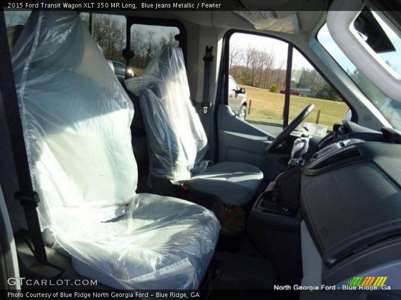 Blue Jeans Metallic / Pewter 2015 Ford Transit Wagon XLT 350 MR Long