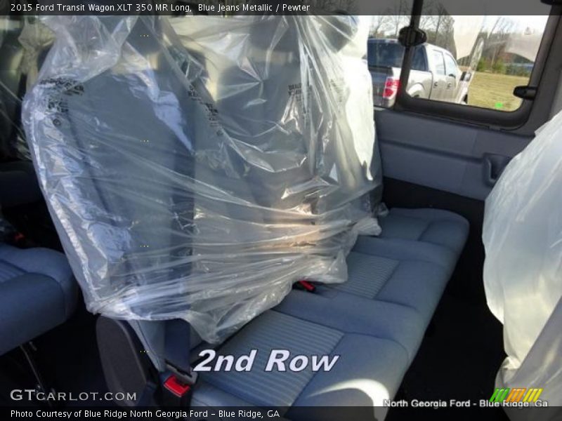 Blue Jeans Metallic / Pewter 2015 Ford Transit Wagon XLT 350 MR Long