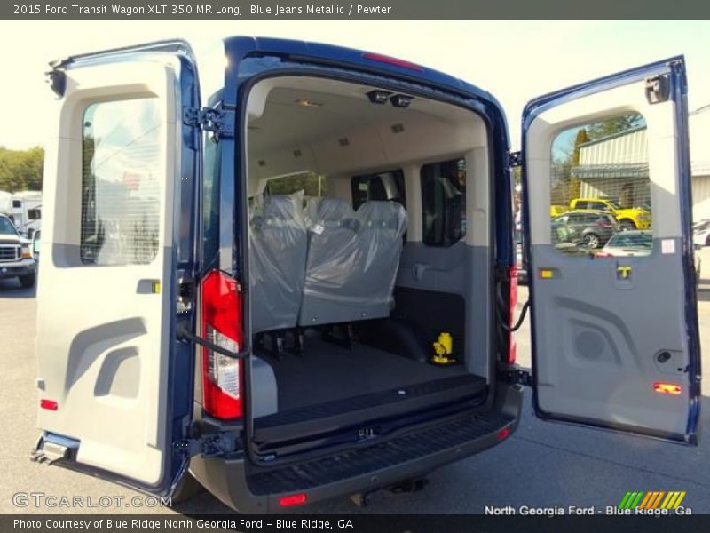 Blue Jeans Metallic / Pewter 2015 Ford Transit Wagon XLT 350 MR Long