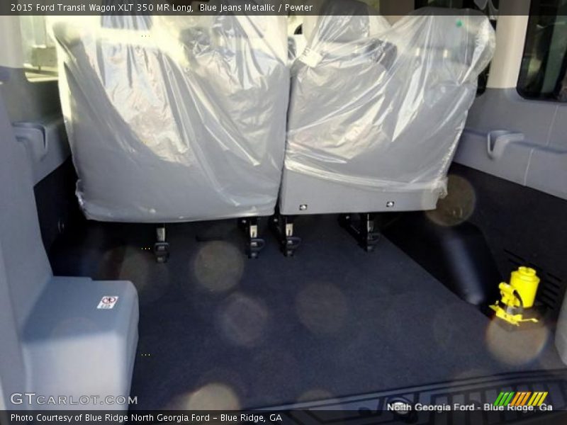 Blue Jeans Metallic / Pewter 2015 Ford Transit Wagon XLT 350 MR Long