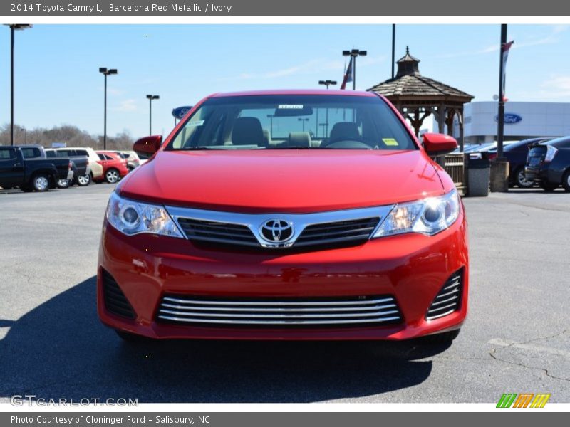 Barcelona Red Metallic / Ivory 2014 Toyota Camry L
