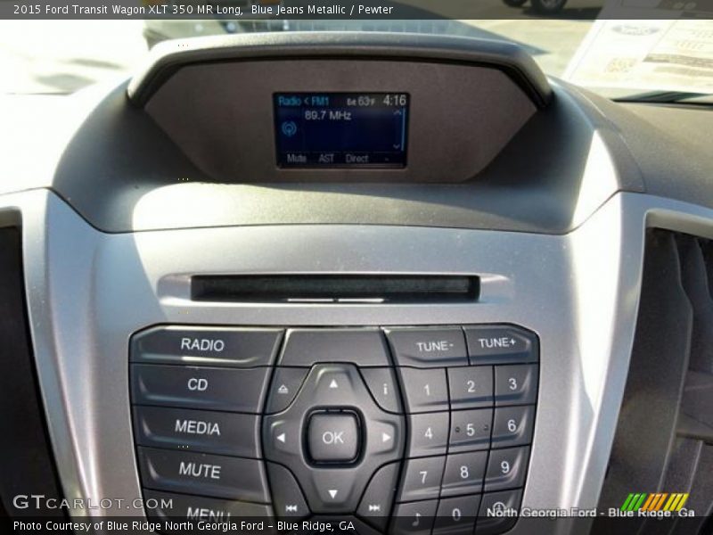 Blue Jeans Metallic / Pewter 2015 Ford Transit Wagon XLT 350 MR Long