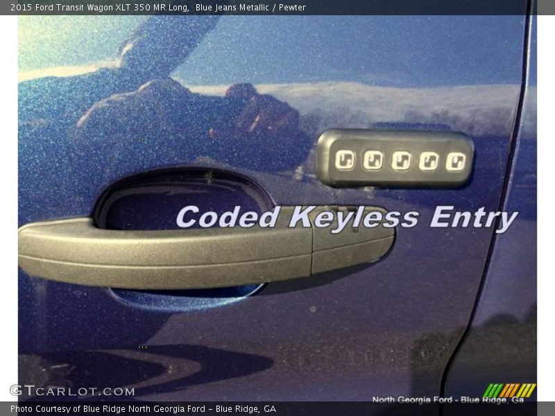 Blue Jeans Metallic / Pewter 2015 Ford Transit Wagon XLT 350 MR Long