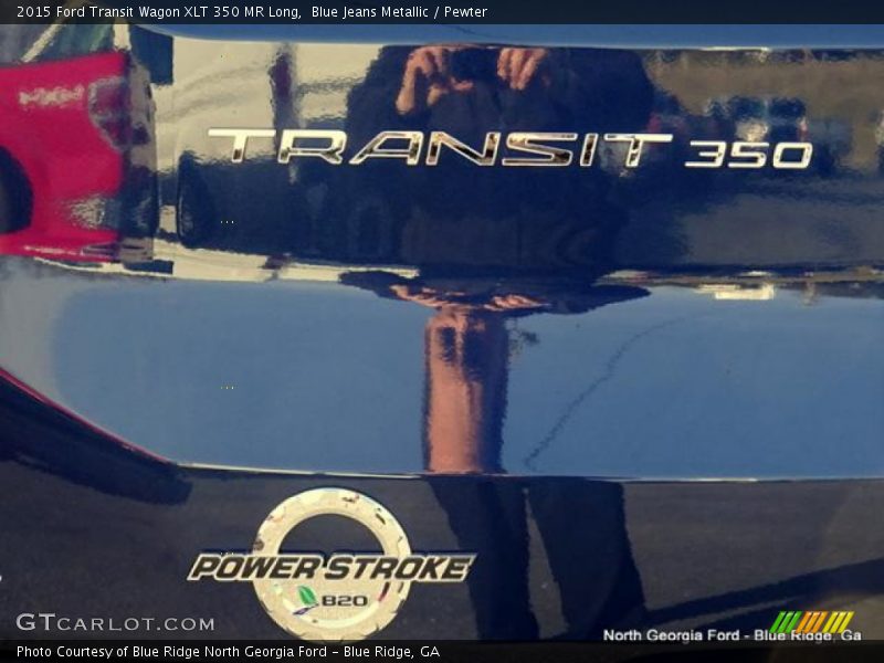 Blue Jeans Metallic / Pewter 2015 Ford Transit Wagon XLT 350 MR Long