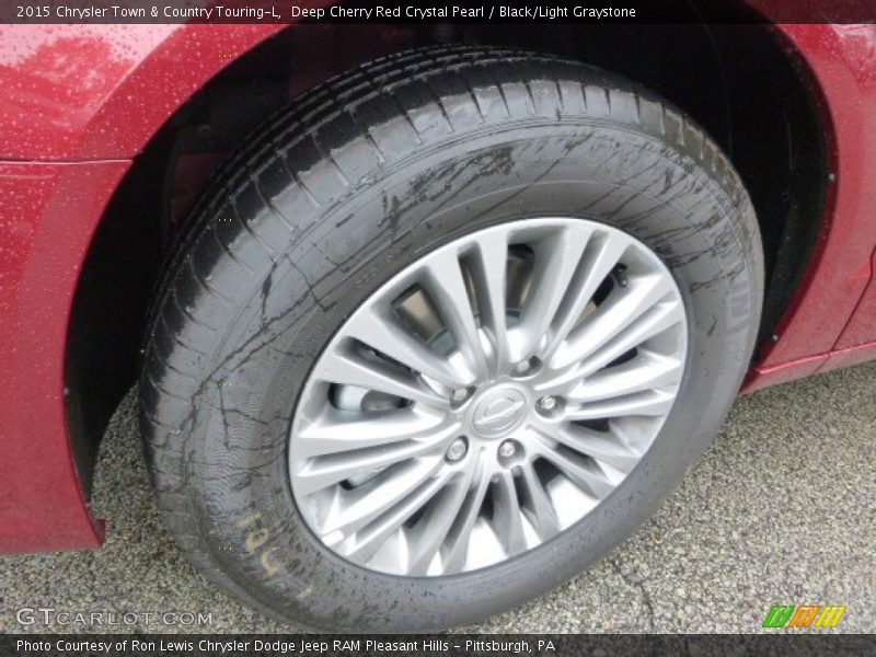 Deep Cherry Red Crystal Pearl / Black/Light Graystone 2015 Chrysler Town & Country Touring-L