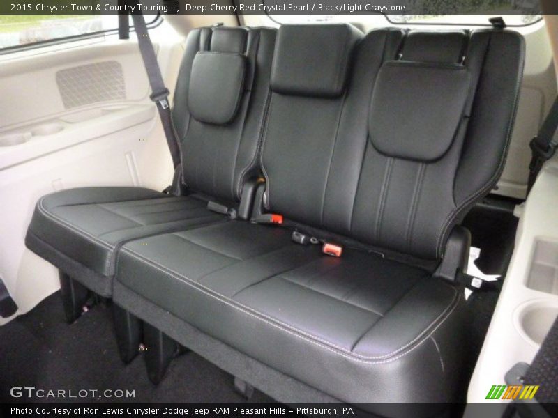 Deep Cherry Red Crystal Pearl / Black/Light Graystone 2015 Chrysler Town & Country Touring-L