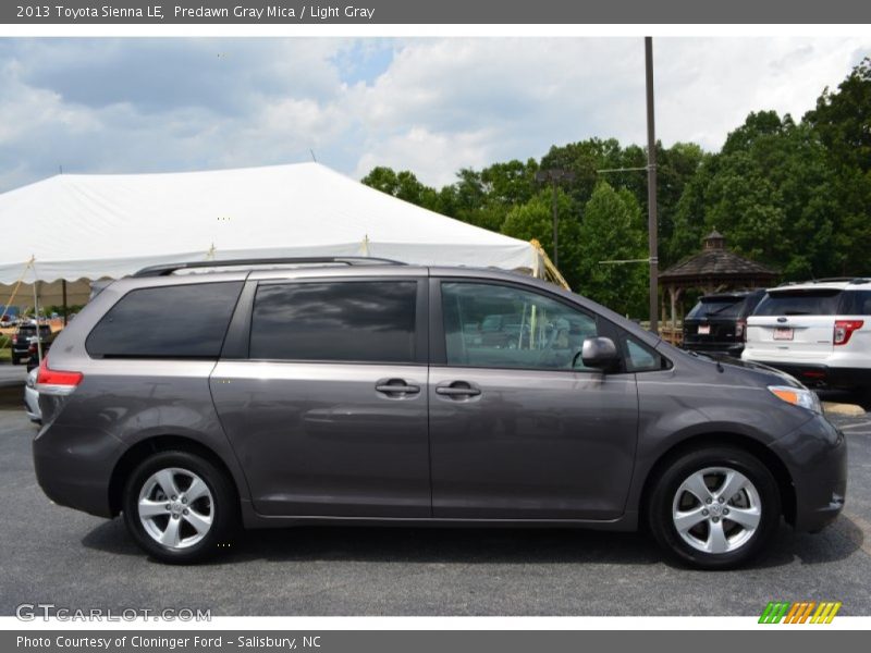 Predawn Gray Mica / Light Gray 2013 Toyota Sienna LE