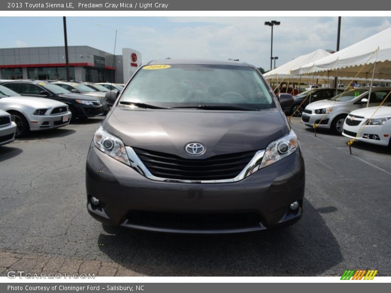 Predawn Gray Mica / Light Gray 2013 Toyota Sienna LE