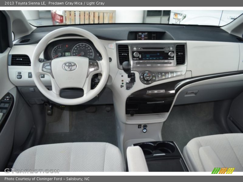 Predawn Gray Mica / Light Gray 2013 Toyota Sienna LE
