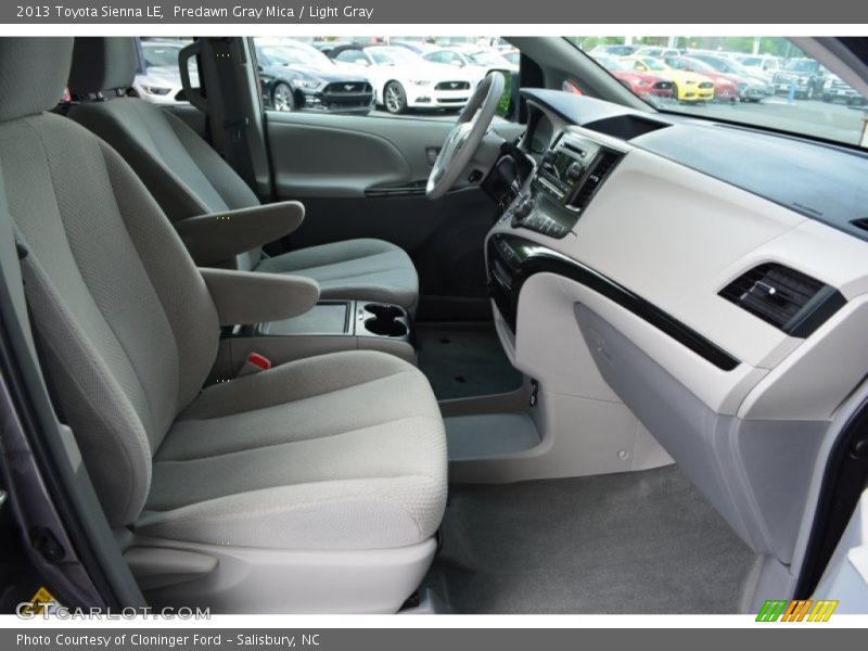 Predawn Gray Mica / Light Gray 2013 Toyota Sienna LE
