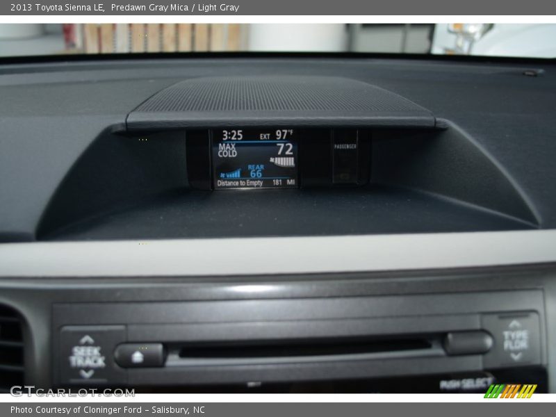 Predawn Gray Mica / Light Gray 2013 Toyota Sienna LE