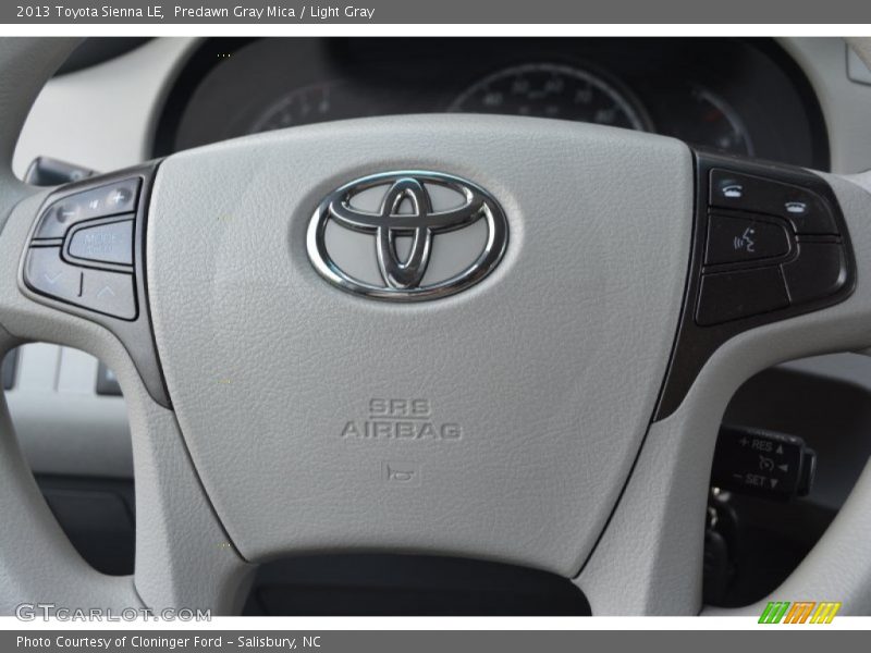 Predawn Gray Mica / Light Gray 2013 Toyota Sienna LE
