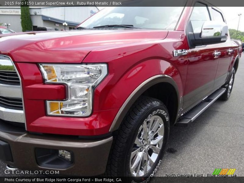 Ruby Red Metallic / Black 2015 Ford F150 Lariat SuperCrew 4x4