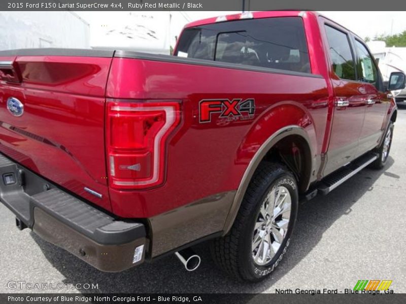 Ruby Red Metallic / Black 2015 Ford F150 Lariat SuperCrew 4x4