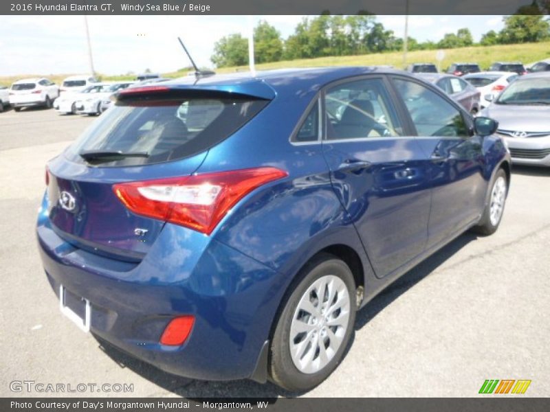 Windy Sea Blue / Beige 2016 Hyundai Elantra GT