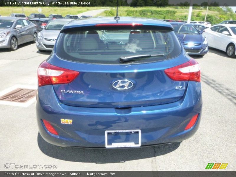 Windy Sea Blue / Beige 2016 Hyundai Elantra GT