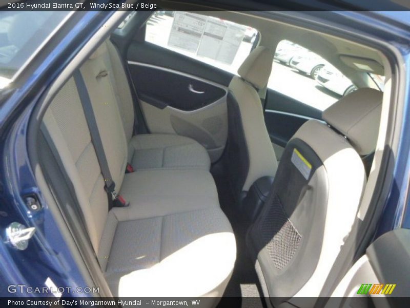 Rear Seat of 2016 Elantra GT 