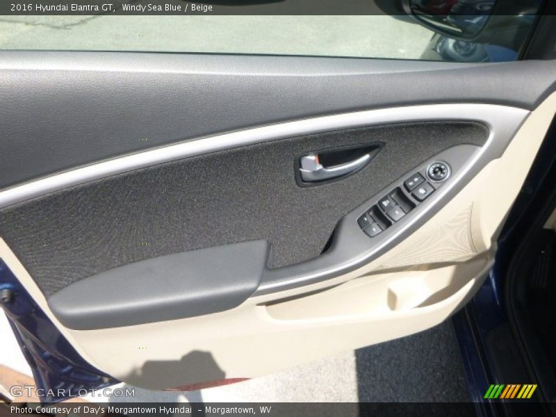 Windy Sea Blue / Beige 2016 Hyundai Elantra GT
