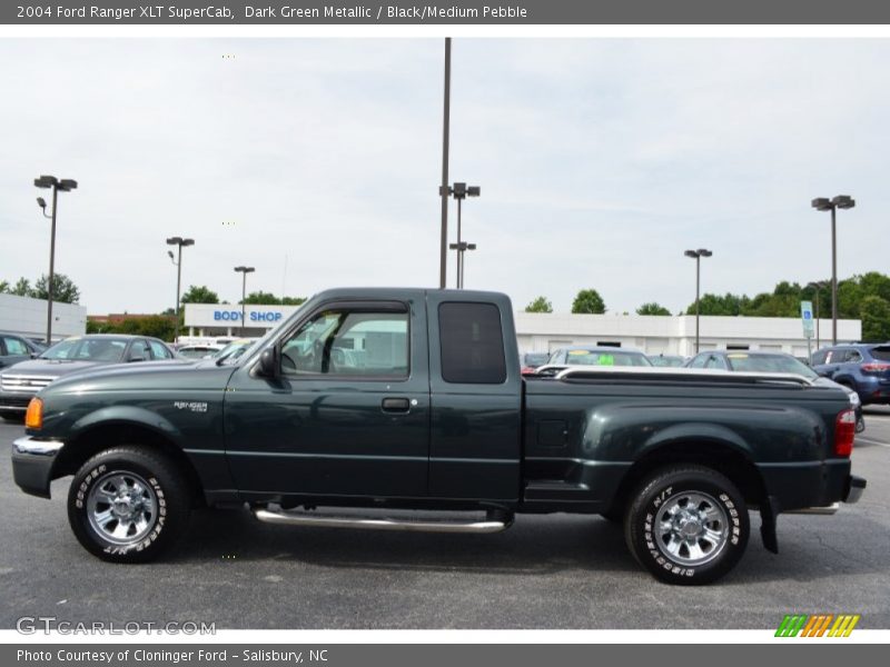 Dark Green Metallic / Black/Medium Pebble 2004 Ford Ranger XLT SuperCab