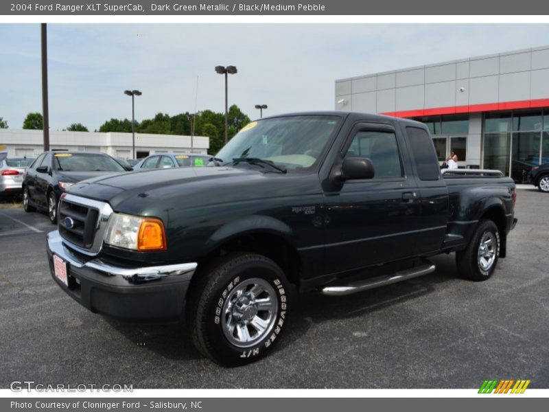 Dark Green Metallic / Black/Medium Pebble 2004 Ford Ranger XLT SuperCab