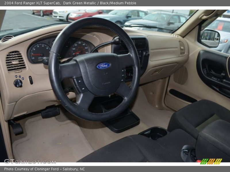 Dark Green Metallic / Black/Medium Pebble 2004 Ford Ranger XLT SuperCab