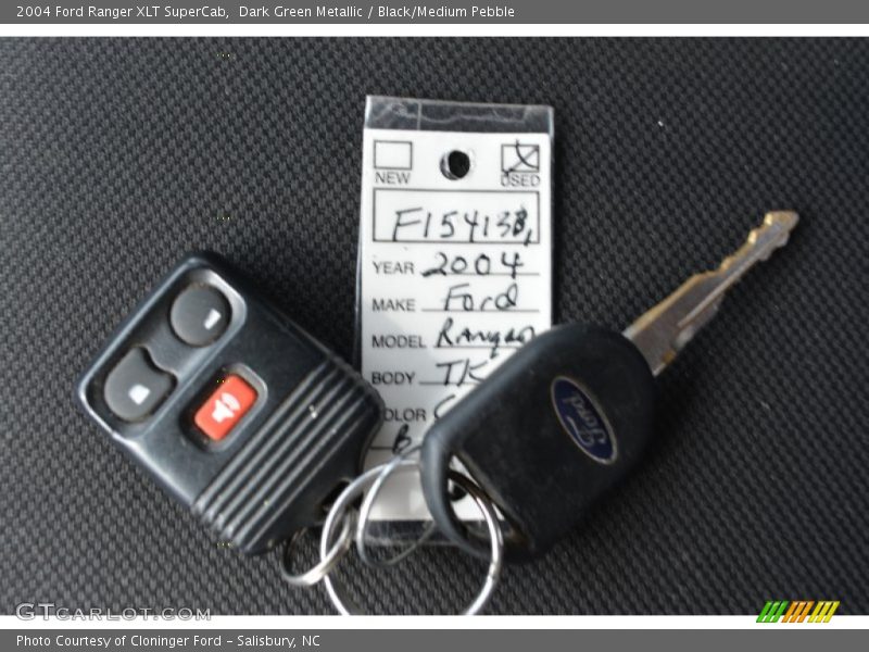 Dark Green Metallic / Black/Medium Pebble 2004 Ford Ranger XLT SuperCab