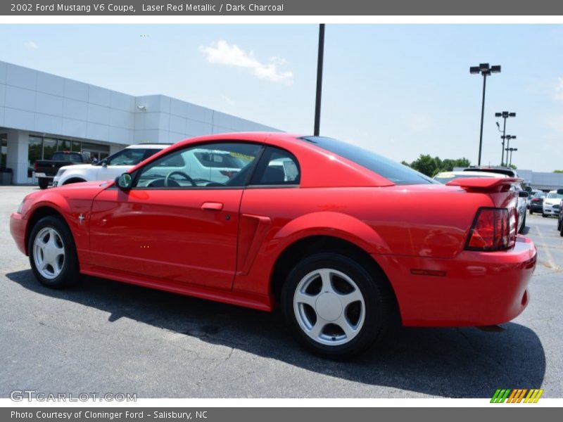 Laser Red Metallic / Dark Charcoal 2002 Ford Mustang V6 Coupe