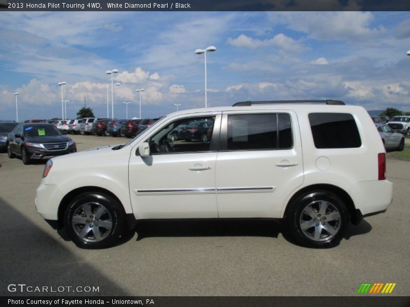 White Diamond Pearl / Black 2013 Honda Pilot Touring 4WD