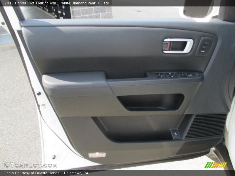 White Diamond Pearl / Black 2013 Honda Pilot Touring 4WD