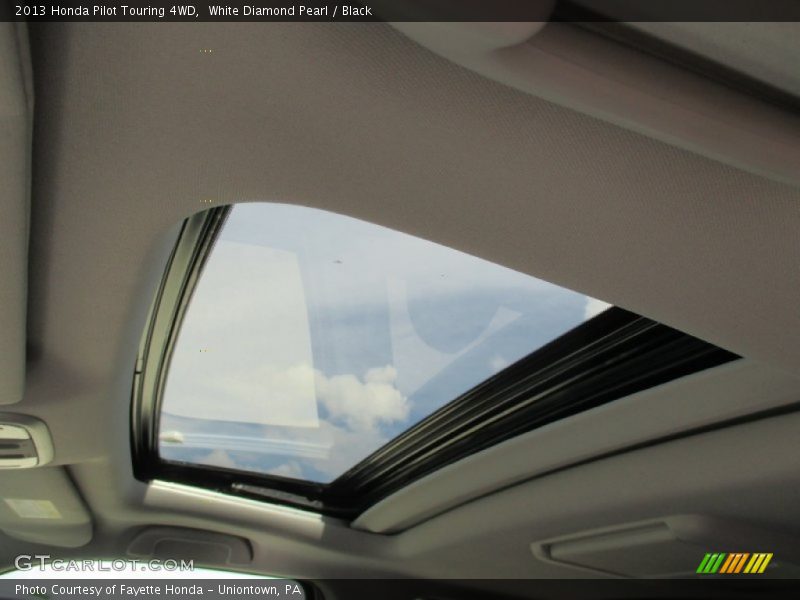 White Diamond Pearl / Black 2013 Honda Pilot Touring 4WD