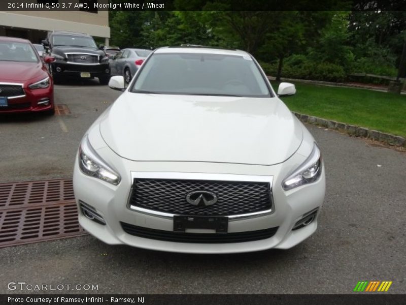 Moonlight White / Wheat 2014 Infiniti Q 50 3.7 AWD