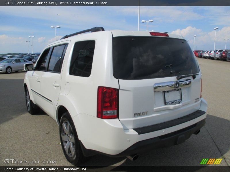 White Diamond Pearl / Black 2013 Honda Pilot Touring 4WD