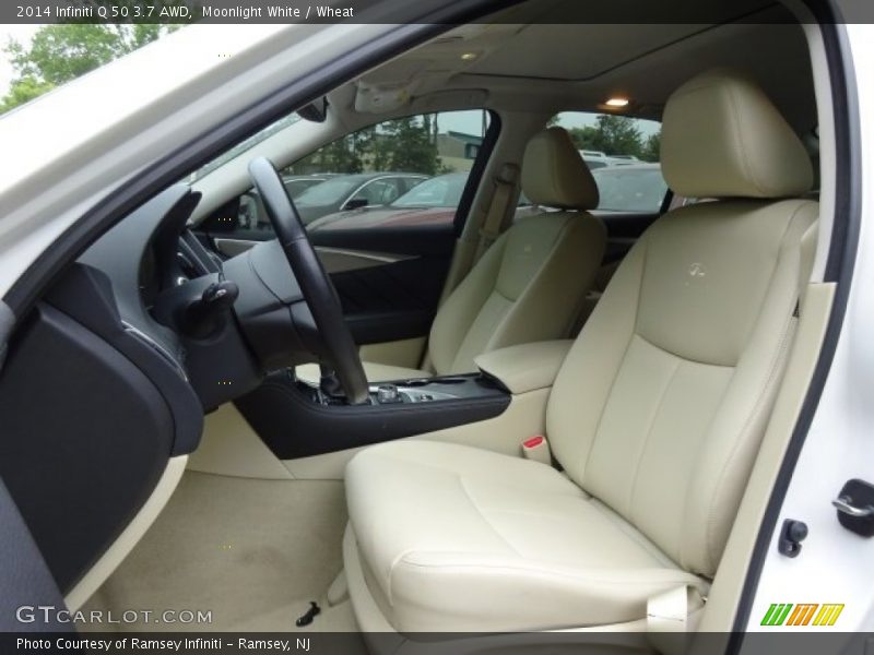 Moonlight White / Wheat 2014 Infiniti Q 50 3.7 AWD