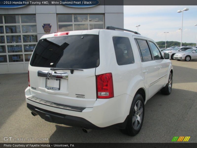 White Diamond Pearl / Black 2013 Honda Pilot Touring 4WD
