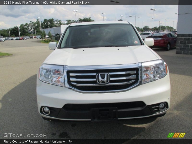 White Diamond Pearl / Black 2013 Honda Pilot Touring 4WD