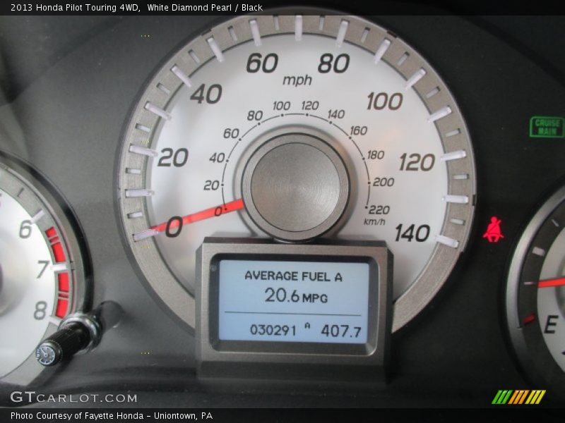 White Diamond Pearl / Black 2013 Honda Pilot Touring 4WD