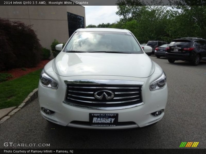 Moonlight White / Graphite 2014 Infiniti QX60 3.5 AWD