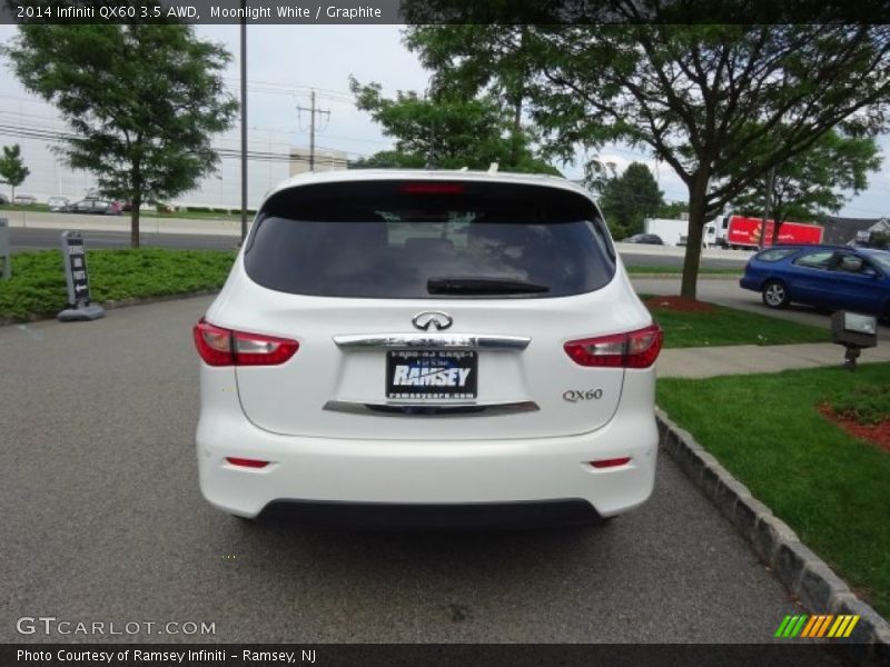 Moonlight White / Graphite 2014 Infiniti QX60 3.5 AWD
