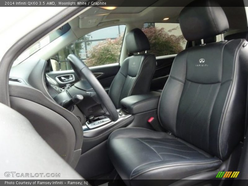 Moonlight White / Graphite 2014 Infiniti QX60 3.5 AWD