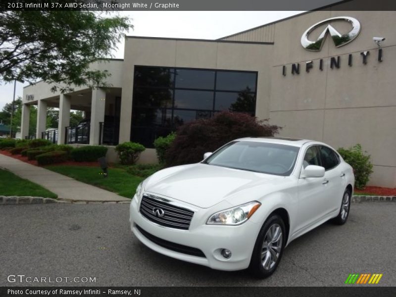 Moonlight White / Graphite 2013 Infiniti M 37x AWD Sedan
