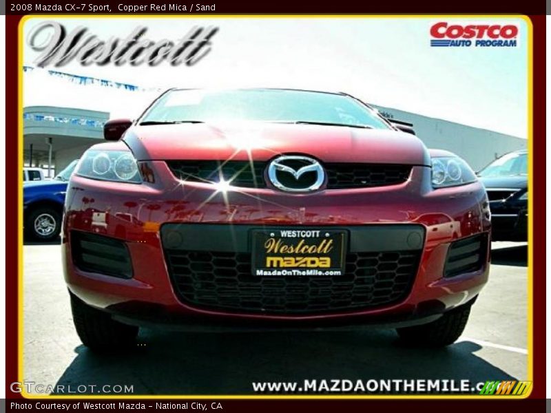 Copper Red Mica / Sand 2008 Mazda CX-7 Sport