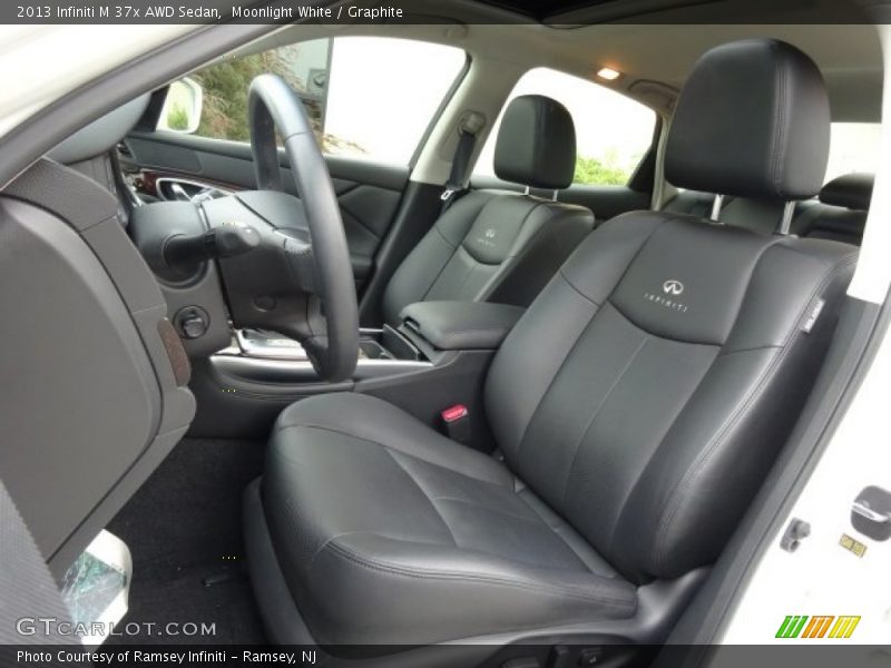 Moonlight White / Graphite 2013 Infiniti M 37x AWD Sedan