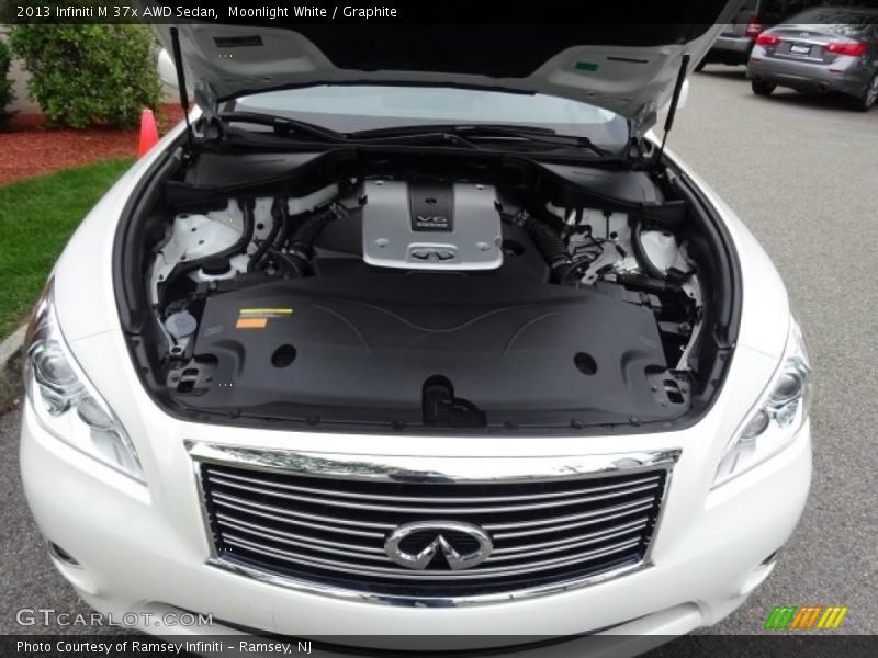 Moonlight White / Graphite 2013 Infiniti M 37x AWD Sedan