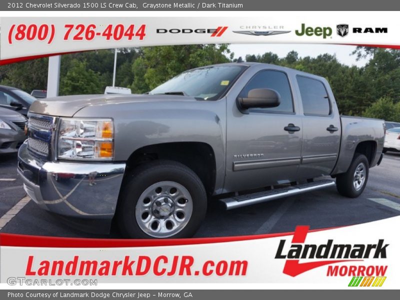 Graystone Metallic / Dark Titanium 2012 Chevrolet Silverado 1500 LS Crew Cab