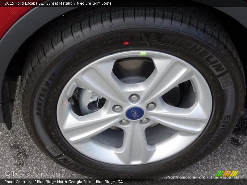 Sunset Metallic / Medium Light Stone 2015 Ford Escape SE