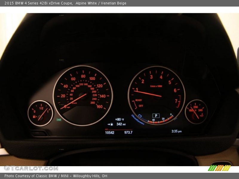  2015 4 Series 428i xDrive Coupe 428i xDrive Coupe Gauges