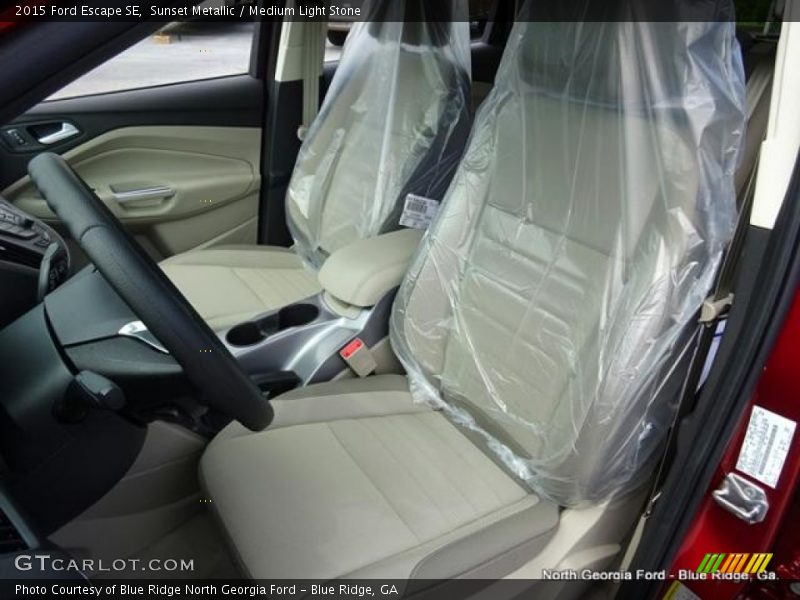 Sunset Metallic / Medium Light Stone 2015 Ford Escape SE